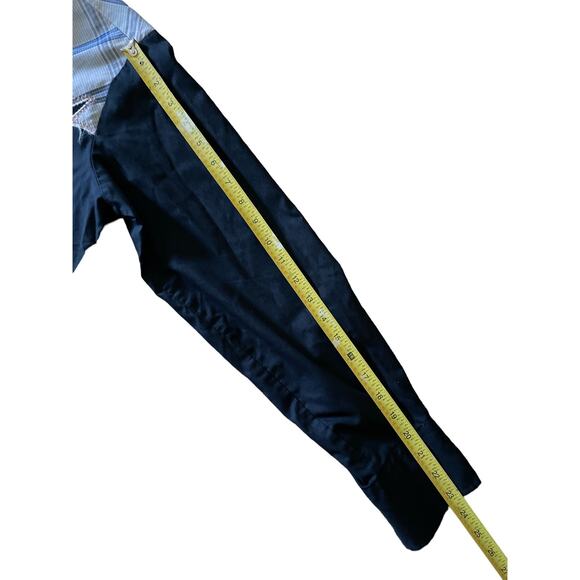 VTG Champion Westerns Navy Blue Tartan Plaid Shoulders M Pearl Snap Button Up - Picture 7 of 7